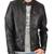 Men's black genuine lambskin leather motorcycle jacket slim fit designer men biker jacket-l192