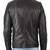 Men's black genuine lambskin leather motorcycle jacket slim fit designer men biker jacket-l192
