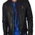 Men's black genuine lambskin leather motorcycle jacket slim fit designer men biker jacket-l194