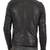 Men's black genuine lambskin leather motorcycle jacket slim fit designer men biker jacket-l195