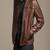 Men's brown genuine lambskin leather motorcycle jacket slim fit designer men biker jacket-l198