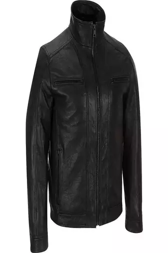 men's black lambskin leather biker jacket classic moto zip style premium unique