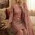 Designer pink silk kurta set with heavy floral embroidery & sharara