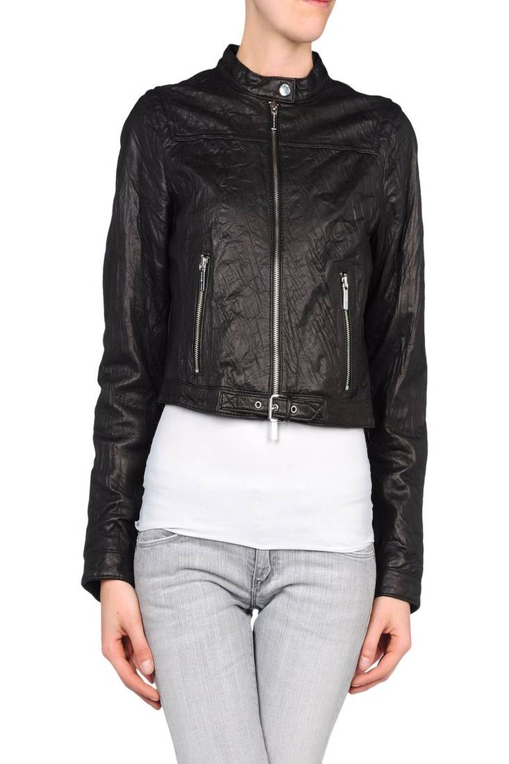 Women's 100% lambskin leather jacket motorcycle napa leather jacket-lc-71