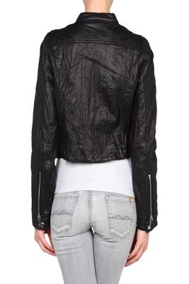 women's genuine napa leather biker jacket classic moto zip style 2