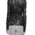 Women's 100% lambskin black leather jacket motorcycle napa leather jacket-lc-74