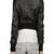 Women's 100% lambskin black leather jacket motorcycle napa leather jacket-lc-75