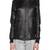 Women's 100% lambskin black leather jacket motorcycle napa leather jacket-lc77