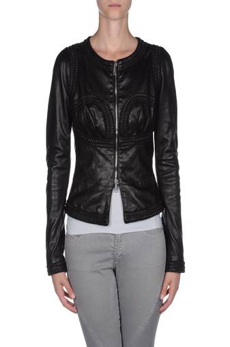 Women's 100% lambskin black leather jacket motorcycle napa leather jacket-lc78