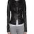 Women's 100% lambskin black leather jacket motorcycle napa leather jacket-lc78