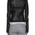 Women's 100% lambskin black leather jacket motorcycle napa leather jacket-lc78