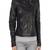 Women's 100% lambskin black leather jacket motorcycle napa leather jacket-lc79