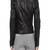 Women's 100% lambskin black leather jacket motorcycle napa leather jacket-lc79