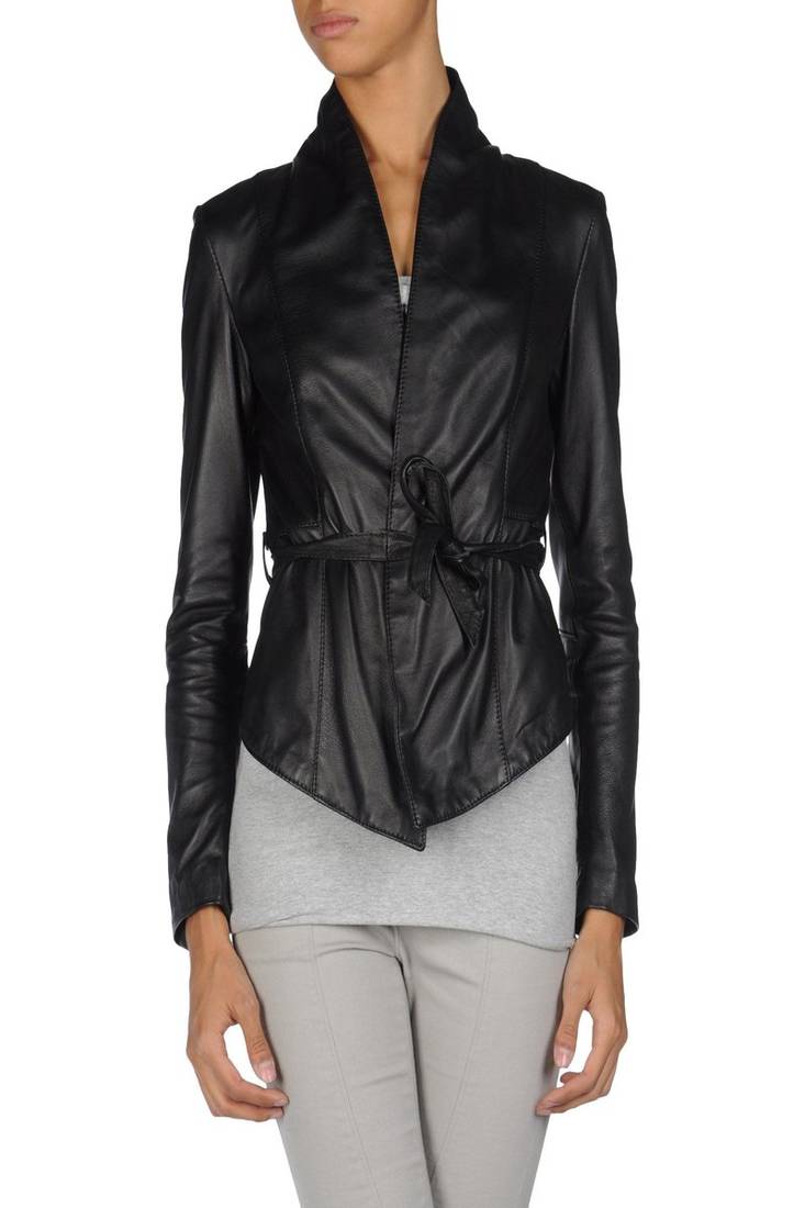 Women's 100% lambskin black leather jacket motorcycle napa leather jacket-lc80