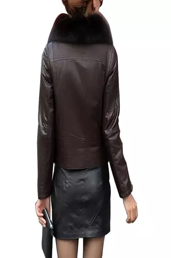 women's black napa leather biker jacket classic moto zip style authentic