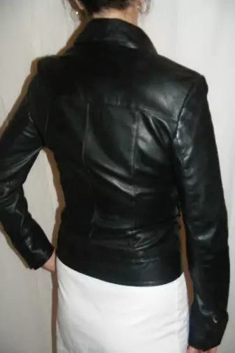 women's black napa leather biker jacket classic moto zip style genuine