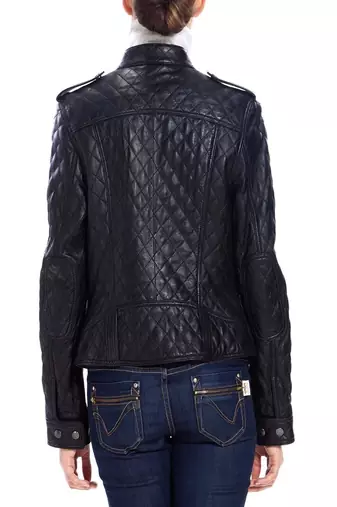 women's black napa leather biker jacket classic moto zip style superior