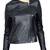 Women's 100% lambskin black leather jacket motorcycle napa leather jacket-lc83