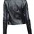 Women's 100% lambskin black leather jacket motorcycle napa leather jacket-lc83