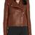 Women's 100% lambskin brown  leather jacket motorcycle napa leather jacket-lc84