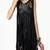 Women's 100% lambskin black leather fringe halter top black leather tassel top-lc85