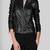 Women's 100% lambskin black leather jacket motorcycle napa leather jacket-lc86