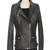 Women's 100% lambskin black leather jacket motorcycle napa leather jacket-lc87