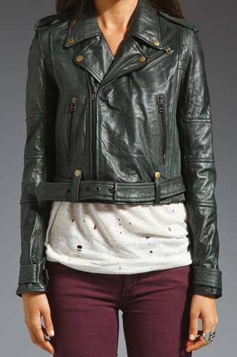 women's black napa leather biker jacket classic moto zip style classic