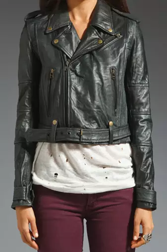 Women's 100% lambskin black leather jacket motorcycle napa leather jacket-lc88