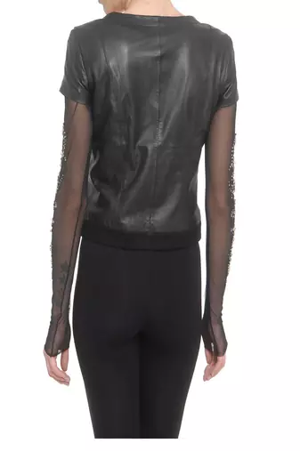 women's black napa leather biker jacket classic moto zip style versatile