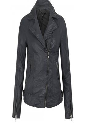 women's black napa leather biker jacket classic moto zip style timeless 1