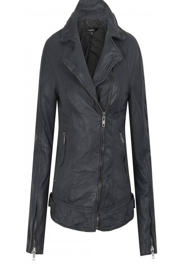 Women's 100% lambskin black leather jacket motorcycle napa leather jacket-lc90