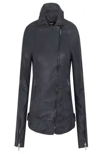 women's black napa leather biker jacket classic moto zip style timeless