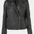 Women’s genuine lambskin leather biker jacket slim fit designer motorcycle jacket-lc92