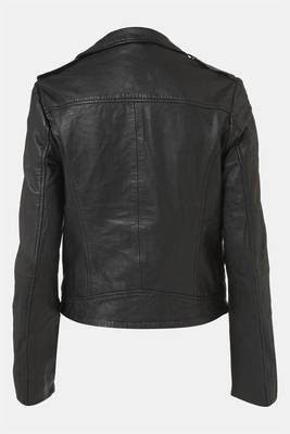 women's genuine lambskin leather biker jacket classic moto zip style premium 2
