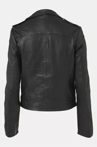women's genuine lambskin leather biker jacket classic moto zip style premium