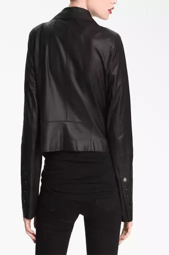 women's genuine lambskin leather biker jacket classic moto zip style modern