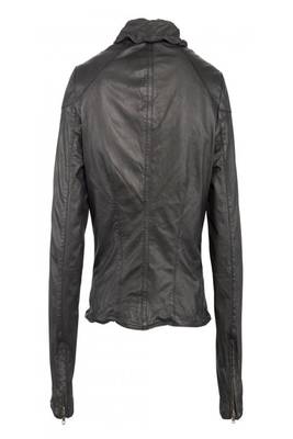 women's black napa leather biker jacket classic moto zip style distinctive 2