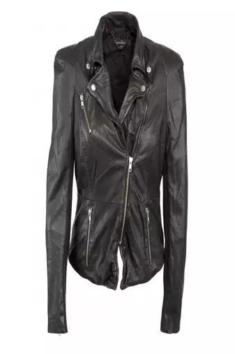 women's black napa leather biker jacket classic moto zip style luxury