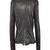 Women black 100% lambskin leather jacket biker motorcycle napa leather jacket-lc-97