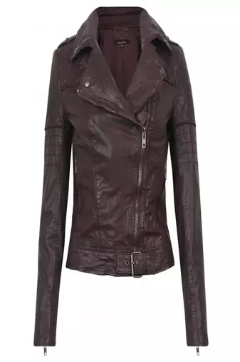 women's brown napa leather biker jacket classic moto zip style exclusive
