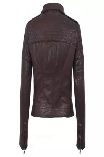 women's brown napa leather biker jacket classic moto zip style exclusive