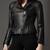 Women black 100% lambskin leather jacket biker motorcycle napa leather jacket-lc-104