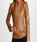 women's black napa leather biker jacket classic moto zip style special