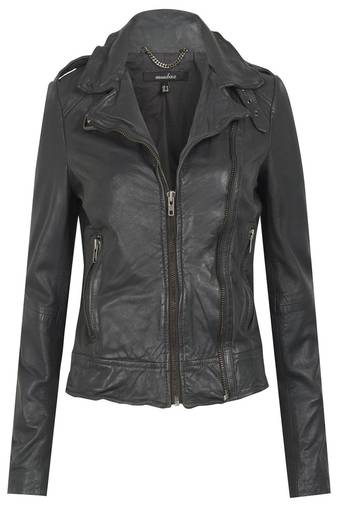 Women black 100% lambskin leather jacket biker motorcycle napa leather jacket-lc-107