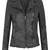 Women black 100% lambskin leather jacket biker motorcycle napa leather jacket-lc-107
