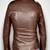 Women brown 100% lambskin leather jacket biker motorcycle napa leather jacket-lc-109