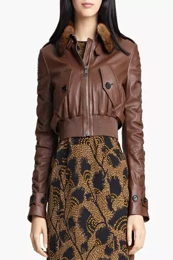 Women brown 100% lambskin leather jacket biker motorcycle napa leather jacket-lc-111