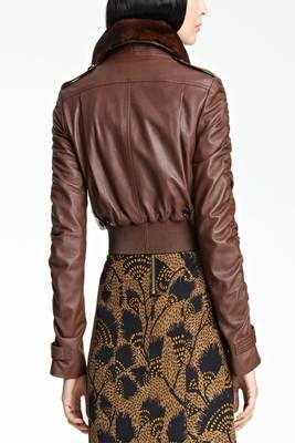 women's brown napa leather biker jacket classic moto zip style stylish 2