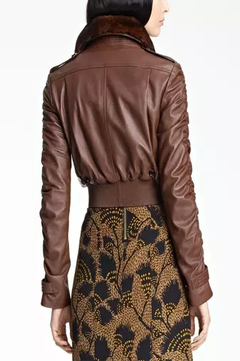 women's brown napa leather biker jacket classic moto zip style stylish